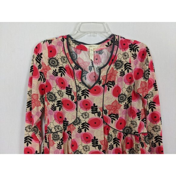 Matilda Jane floral geometry print boho‎ blouse S - Picture 3 of 9